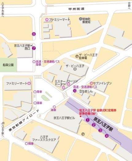 京王八王子駅マップ