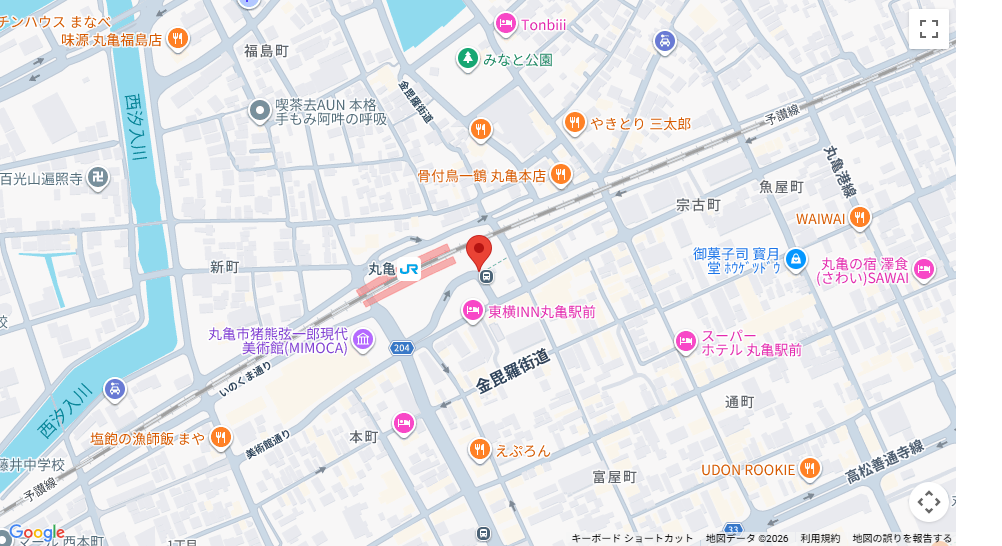 丸亀駅のりばはこちら
