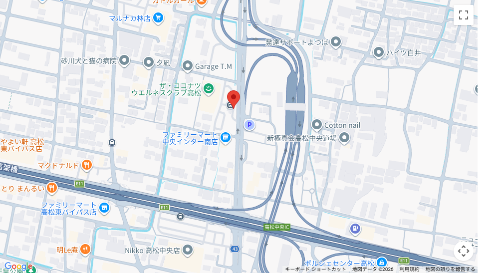 高松中央インターバスターミナルのりばはこちら