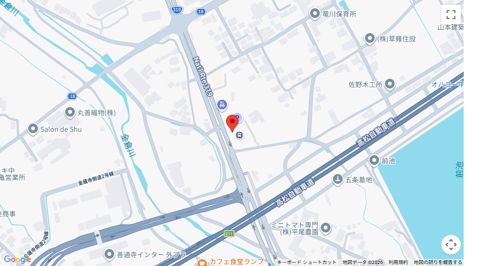 善通寺インターバスターミナルのりばはこちら